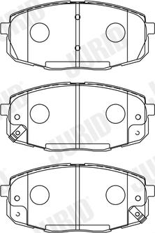 Jurid 573730J - Тормозные колодки, дисковые, комплект autospares.lv