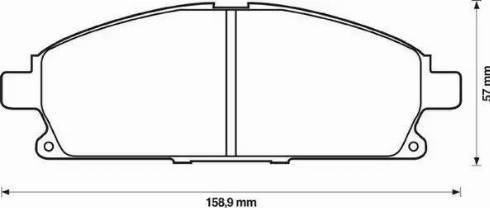 Jurid 572466J-AS - Тормозные колодки, дисковые, комплект autospares.lv