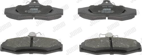 Jurid 572406J - Тормозные колодки, дисковые, комплект autospares.lv