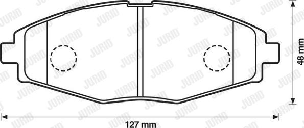 Jurid 572402J - Тормозные колодки, дисковые, комплект autospares.lv