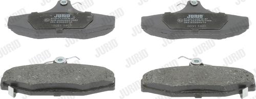 Jurid 572417J - Тормозные колодки, дисковые, комплект autospares.lv