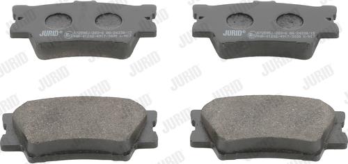 Jurid 572595J - Тормозные колодки, дисковые, комплект autospares.lv