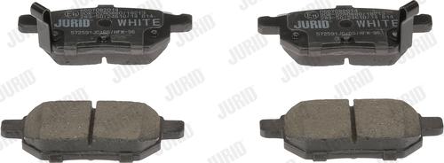 Jurid 572591JC - Тормозные колодки, дисковые, комплект autospares.lv