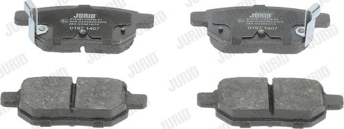 Jurid 572591J - Тормозные колодки, дисковые, комплект autospares.lv