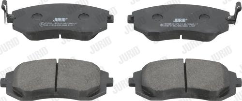 Jurid 572550J - Тормозные колодки, дисковые, комплект autospares.lv
