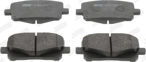 Jurid 572563J - Тормозные колодки, дисковые, комплект autospares.lv