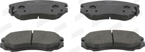 Jurid 572514J - Тормозные колодки, дисковые, комплект autospares.lv