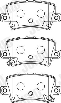 Jurid 572580J - Тормозные колодки, дисковые, комплект autospares.lv