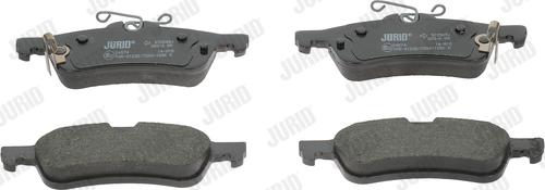 Jurid 572588J - Тормозные колодки, дисковые, комплект autospares.lv