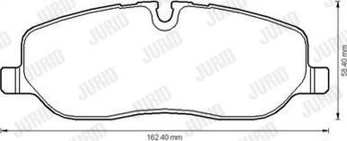 Jurid 572521JC - Тормозные колодки, дисковые, комплект autospares.lv