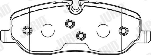 Jurid 572521J - Тормозные колодки, дисковые, комплект autospares.lv