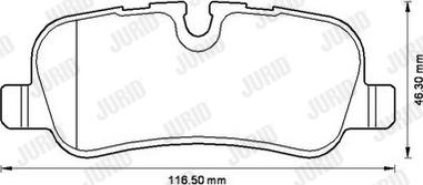 Jurid 572522J - Тормозные колодки, дисковые, комплект autospares.lv