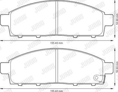 Jurid 572574J - Тормозные колодки, дисковые, комплект autospares.lv