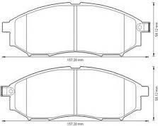 Jurid 572575J-D - Тормозные колодки, дисковые, комплект autospares.lv