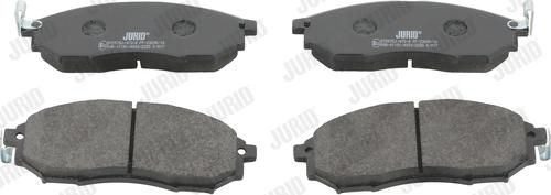 Jurid 572575J - Тормозные колодки, дисковые, комплект autospares.lv