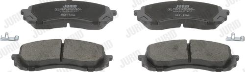 Jurid 572571J - Тормозные колодки, дисковые, комплект autospares.lv