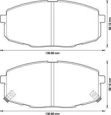 Sangsin Brake SP1162 - Тормозные колодки, дисковые, комплект autospares.lv