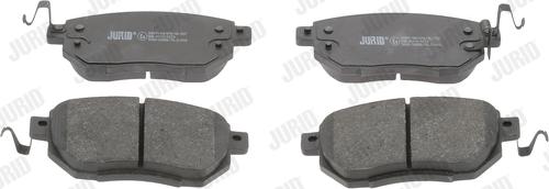 Jurid 572649J - Тормозные колодки, дисковые, комплект autospares.lv