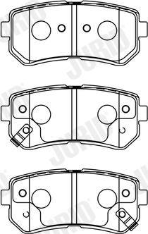 Jurid 572604J - Тормозные колодки, дисковые, комплект autospares.lv