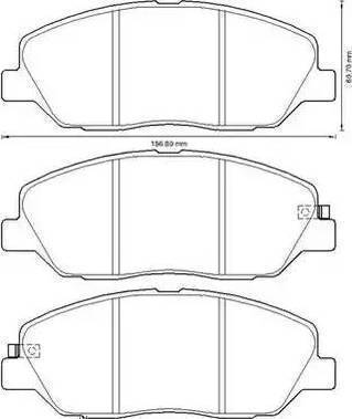 Sangsin Brake SP1194 - Тормозные колодки, дисковые, комплект autospares.lv