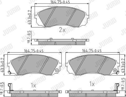 Jurid 572619J - Тормозные колодки, дисковые, комплект autospares.lv