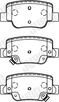 Jurid 572623J - Тормозные колодки, дисковые, комплект autospares.lv