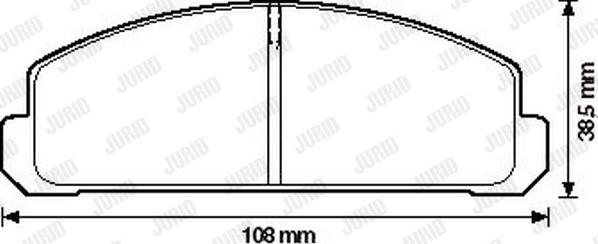 Jurid 572196J - Тормозные колодки, дисковые, комплект autospares.lv