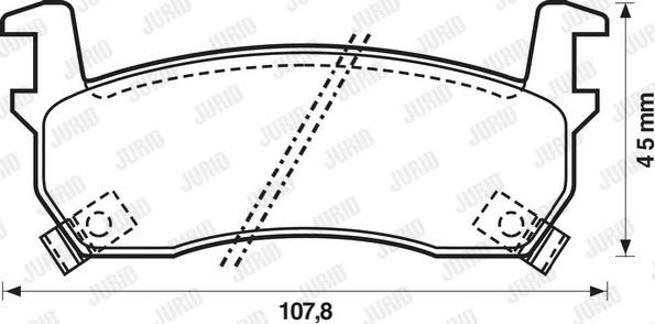 Jurid 572190J - Тормозные колодки, дисковые, комплект autospares.lv