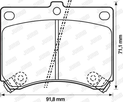 Jurid 572146J - Тормозные колодки, дисковые, комплект autospares.lv