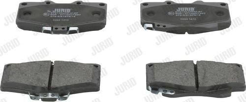 Jurid 572140J - Тормозные колодки, дисковые, комплект autospares.lv
