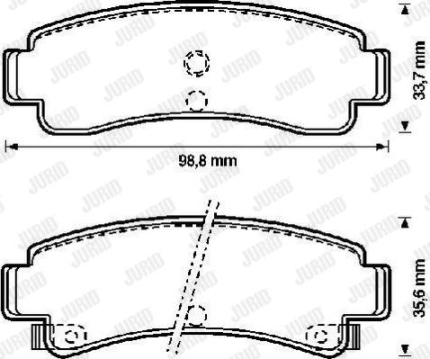 Jurid 572155J - Тормозные колодки, дисковые, комплект autospares.lv