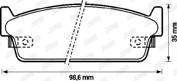 Jurid 572153J - Тормозные колодки, дисковые, комплект autospares.lv