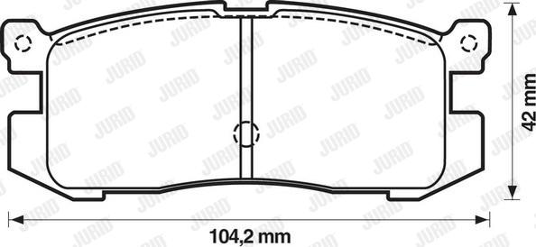 Jurid 572169J - Тормозные колодки, дисковые, комплект autospares.lv