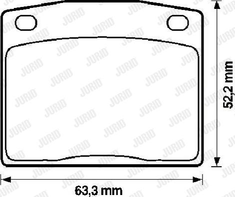 Jurid 572106J - Тормозные колодки, дисковые, комплект autospares.lv