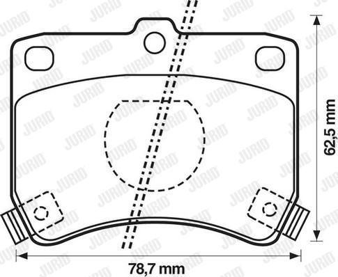 Jurid 572100J - Тормозные колодки, дисковые, комплект autospares.lv