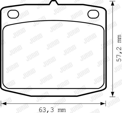 Jurid 572108J - Тормозные колодки, дисковые, комплект autospares.lv