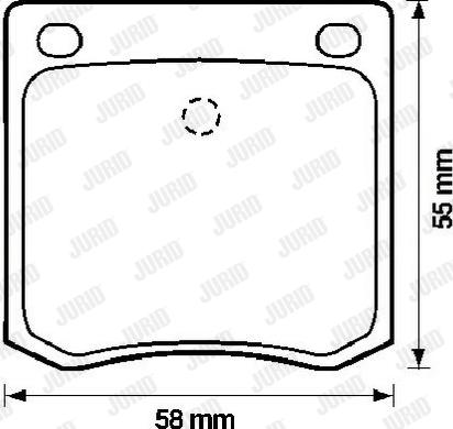 Jurid 572103J - Тормозные колодки, дисковые, комплект autospares.lv