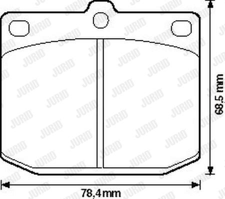 Jurid 572115J - Тормозные колодки, дисковые, комплект autospares.lv