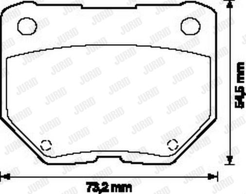 Jurid 572110J - Тормозные колодки, дисковые, комплект autospares.lv