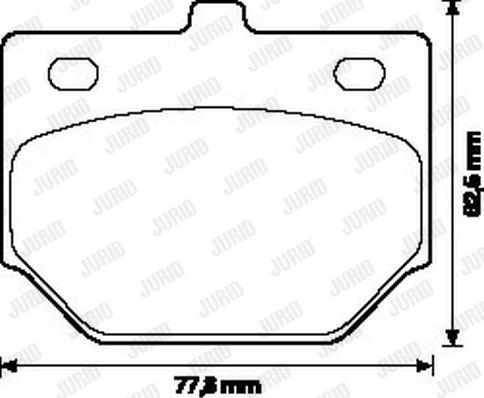 Jurid 572111J - Тормозные колодки, дисковые, комплект autospares.lv