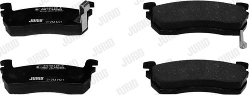 Jurid 572189J - Тормозные колодки, дисковые, комплект autospares.lv