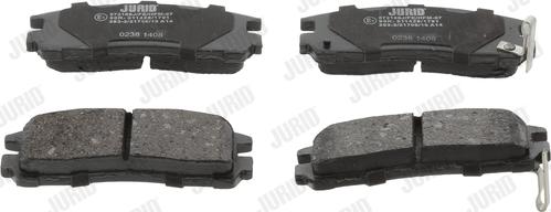 Jurid 572186J - Тормозные колодки, дисковые, комплект autospares.lv