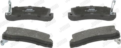 Jurid 572188J - Тормозные колодки, дисковые, комплект autospares.lv