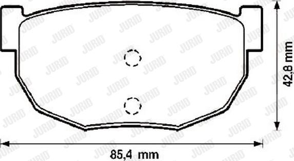 Jurid 572129J - Тормозные колодки, дисковые, комплект autospares.lv