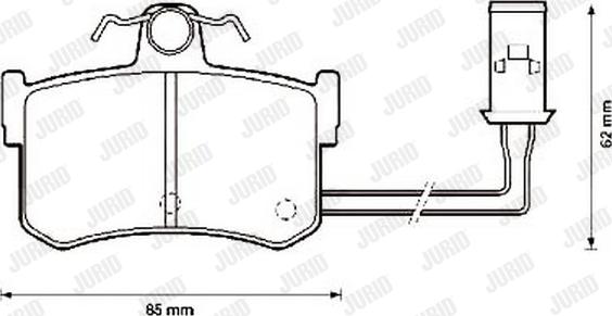 Jurid 572124J - Тормозные колодки, дисковые, комплект autospares.lv