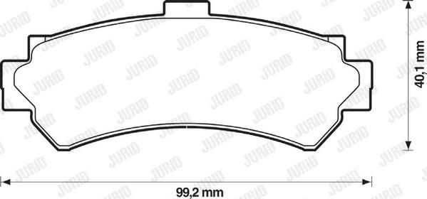 Jurid 572398J - Тормозные колодки, дисковые, комплект autospares.lv