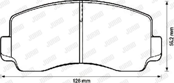 Jurid 572302J - Тормозные колодки, дисковые, комплект autospares.lv