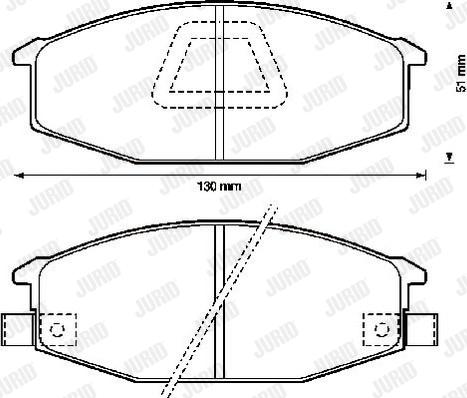 Jurid 572314J - Тормозные колодки, дисковые, комплект autospares.lv