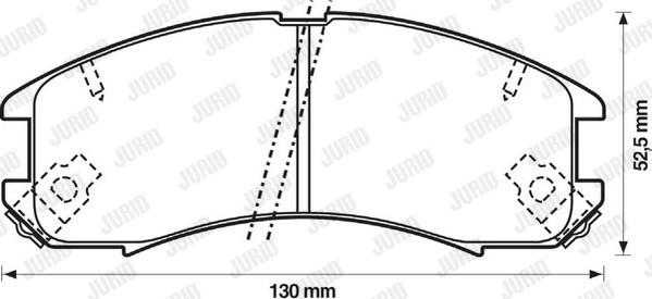 Jurid 572317J - Тормозные колодки, дисковые, комплект autospares.lv