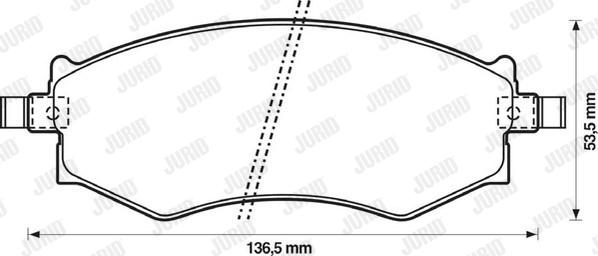 Jurid 572339J - Тормозные колодки, дисковые, комплект autospares.lv